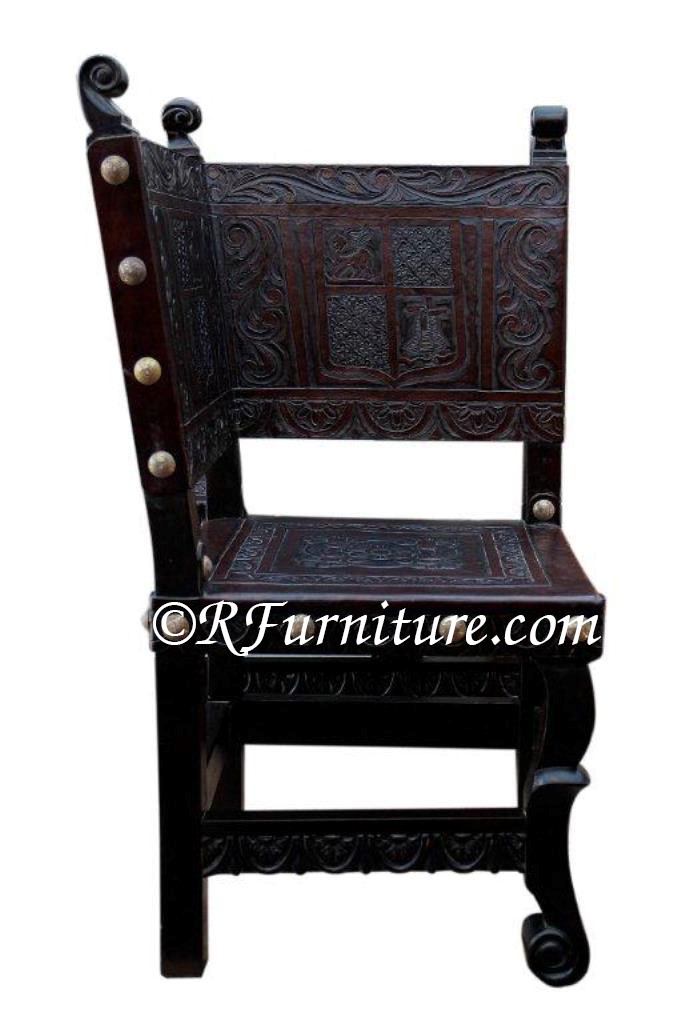 hand tooled leathre corner seat