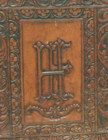 Hand Tooled Leather Chair detail