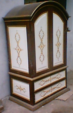 hand painted armoire